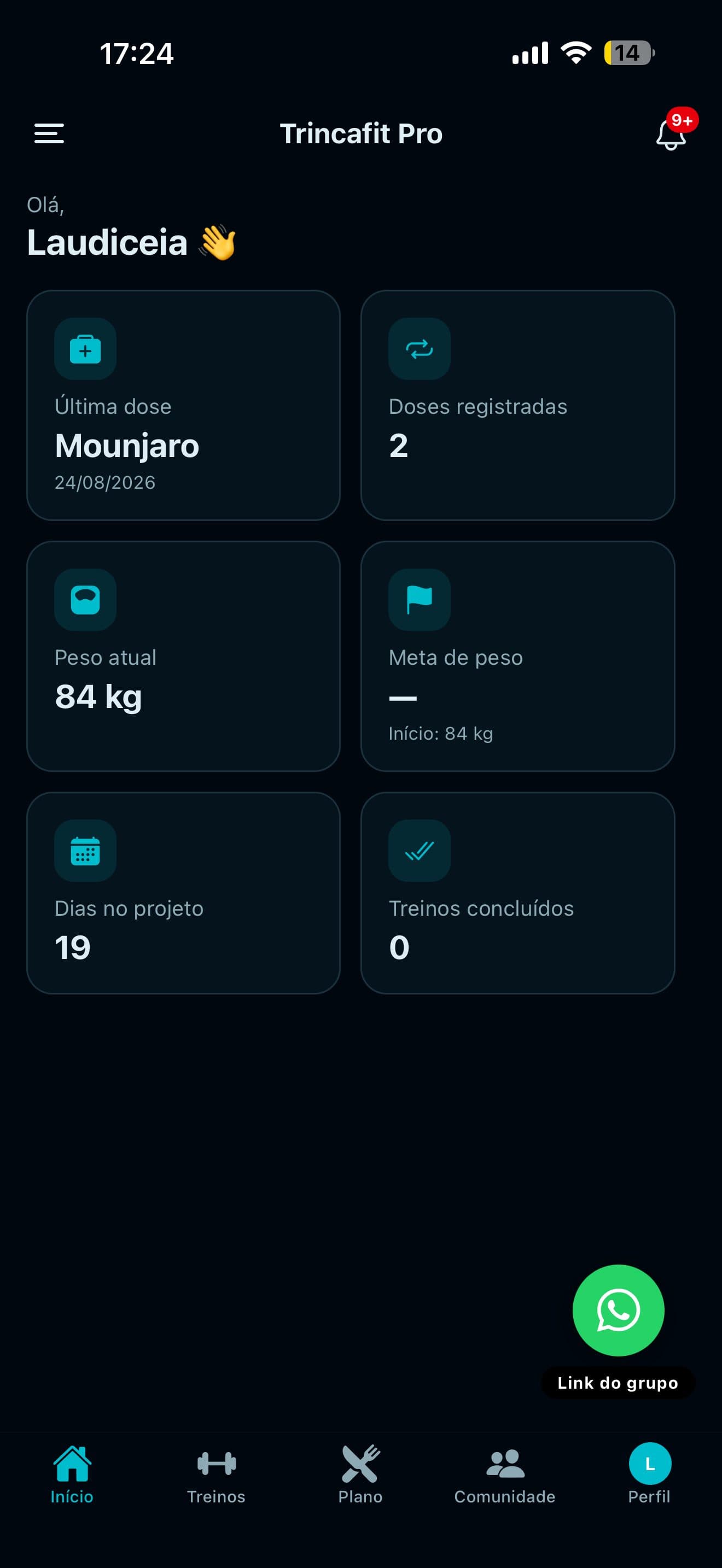 Painel da Trincafit Pro